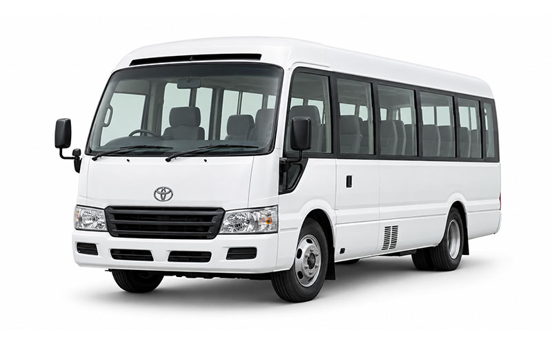 Toyota Coaster Hire in India With Driver