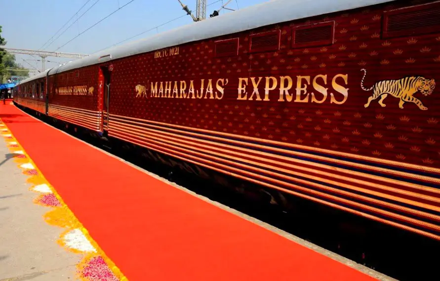 maharajas express train red carpet view